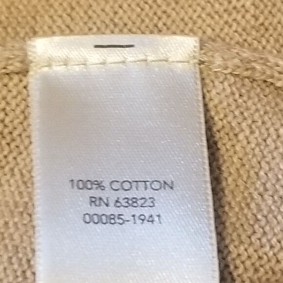 Christopher Banks L Cardigan Sweater Button 3D Floral Trim 100% Cotton Preppy - Picture 9 of 11